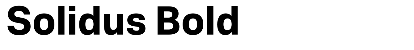 Solidus Bold
